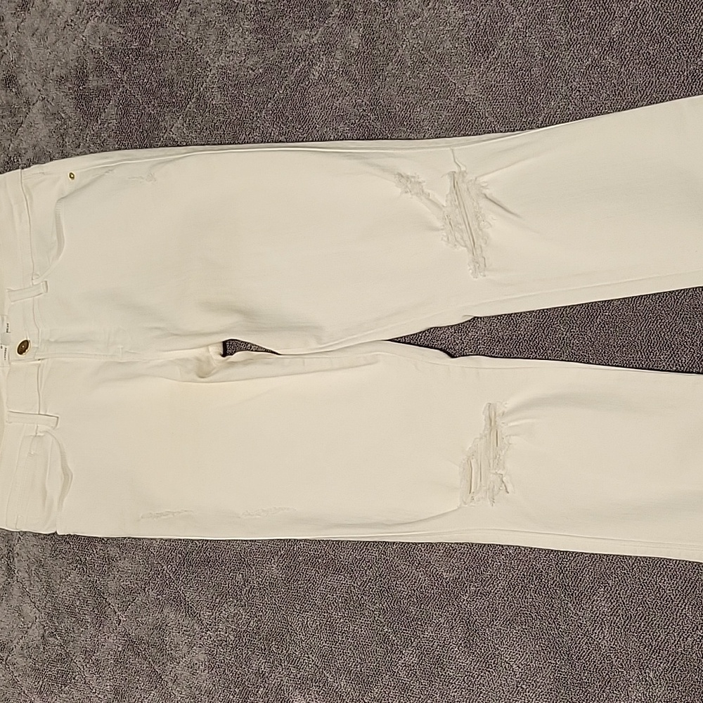 Frame Denim, "Le High Skinny" White Jeans - Picture 16 of 17